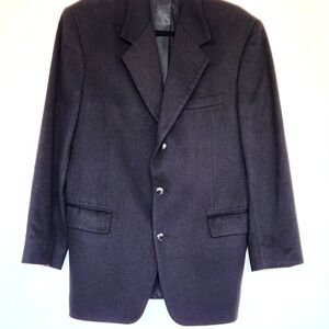LANIFICIO DEL CASENTINO DAL 1848 ITALY 40R Men's Cashmere Black Blazer Jacket